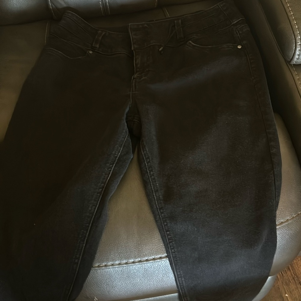 Black straight leg jeans size 12